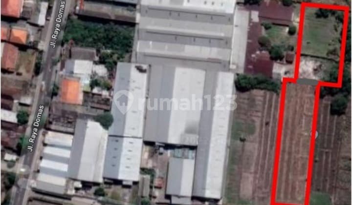 Domas, Menganti - Tanah cocok untuk industri pemukiman komersial