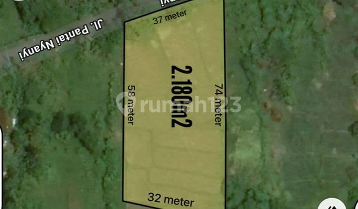 Tanah Premium 2180 M, Dekat Nuanu dan Luna Beach, Pantai Nyanyi Tabanan