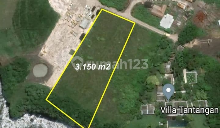Cheap Land 3150 M2 Area Los Tebing Pantai Nyanyi, Tanah Lot, Tabanan, Bali