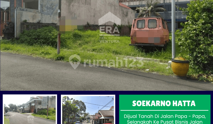 Dijual Tanah Di Jalan Papa - Papa, Selangkah Ke Soekarno Hatta