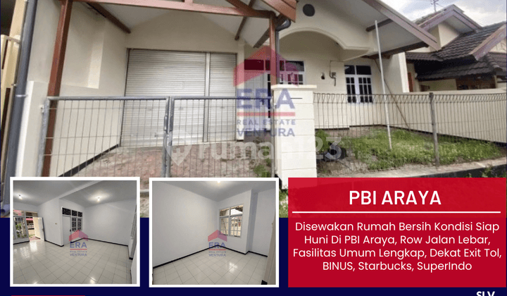 Disewakan Rumah Bersih Kondisi Siap Huni di Pbi Araya