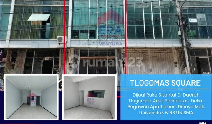F174 Ruko 3 Lantai Dekat Apartement Begawan Tlogomas, Malang