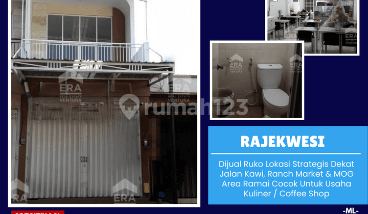 Dijual Ruko Lokasi Strategis Dekat Jalan Kawi, Ranch Market