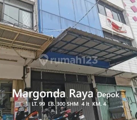 Ruko 4 Lt Murah Bawah Nilai Aprariasal Jl. Margonda Raya, Depok