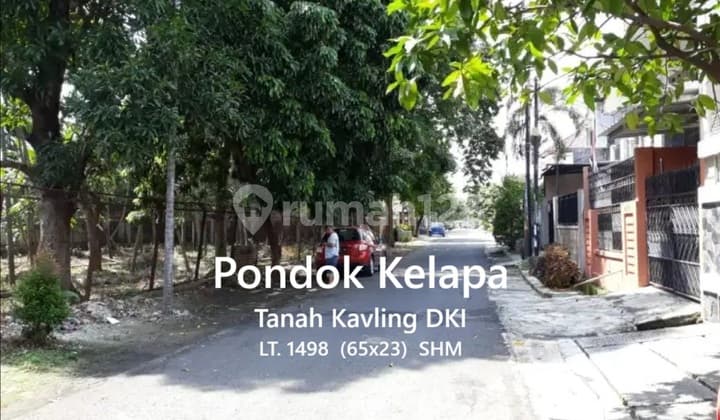 Jual Rugi Tanah Termurah Dlm Komplek Dki Pondok Kelapa, Duren Sawit, Jakarta Timur