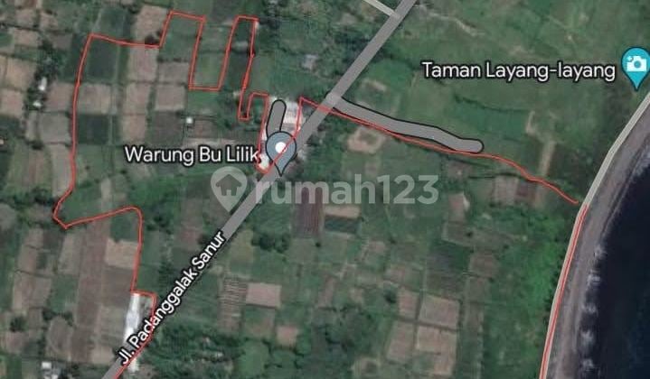Premium Strategic Location Land on Los Pantai Padang Galak Beach, Sanur, Bali