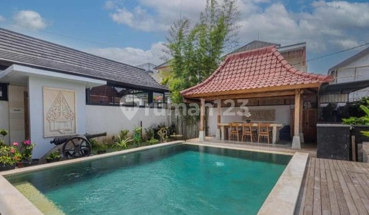 Villa Furnished Pool View Sawah Parkiran Pendopo Strategis Sanur