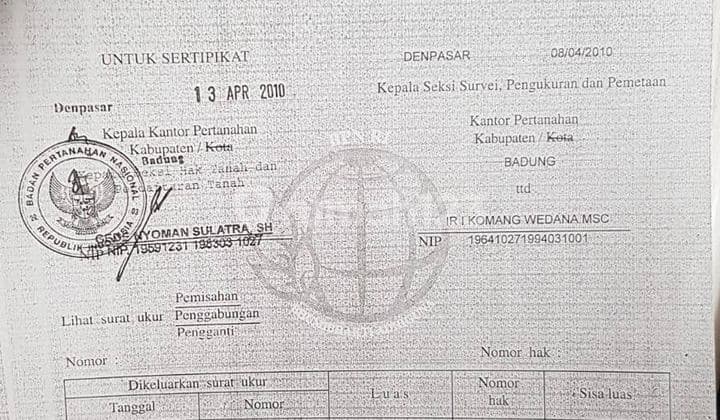 Tanah Strategis Itr Pariwisata Los Pantai di Tanjung Benoa