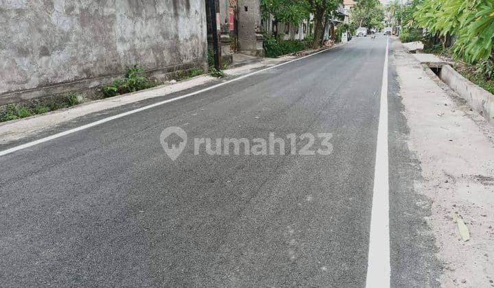 Tanah Strategis Sudah Tembok Keliling Dekat Jalan Utama di Renon