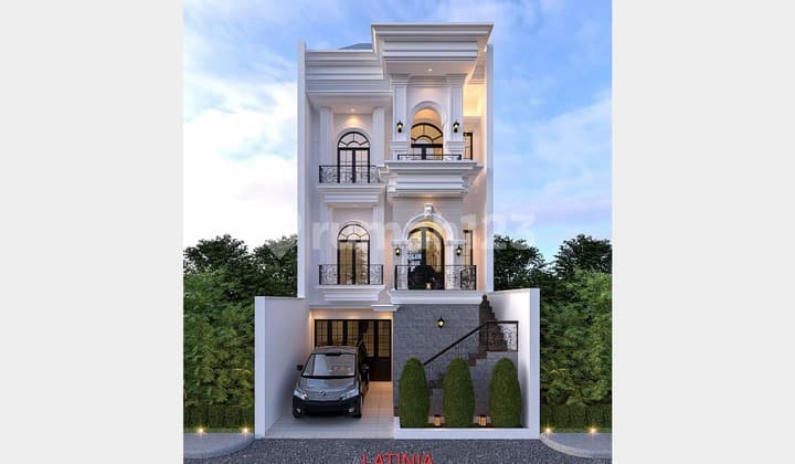 Rumah Fasad Mewah di Jagakarsa Jaksel, Siap Bangun 3 Lantai