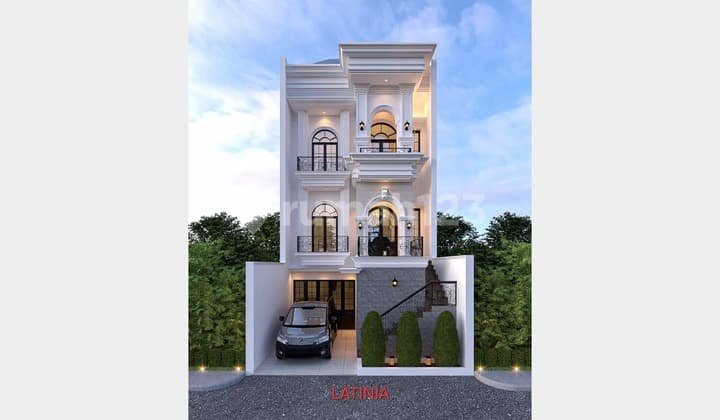 Rumah Mewah American Modern Siap Bangun di Jagakarsa