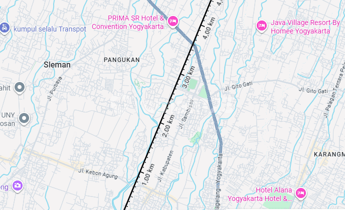 Tanah Sleman Area Palagan Dekat Gerbang Tol Purwomartani