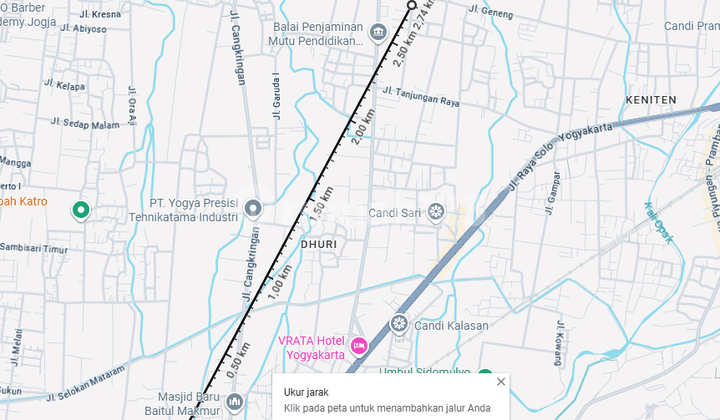 Tanah Kalasan Siap Bangun Dekat Gerbang Toll Purwomartan