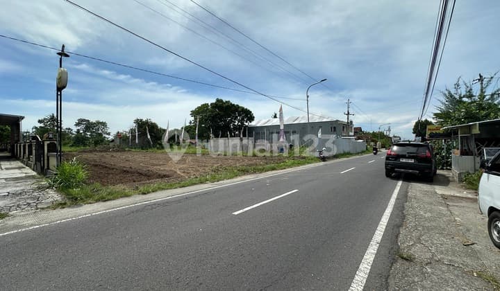 Tanah SHM Sleman Dekat Jl Magelang Area Jejamuran Tepi Jalan