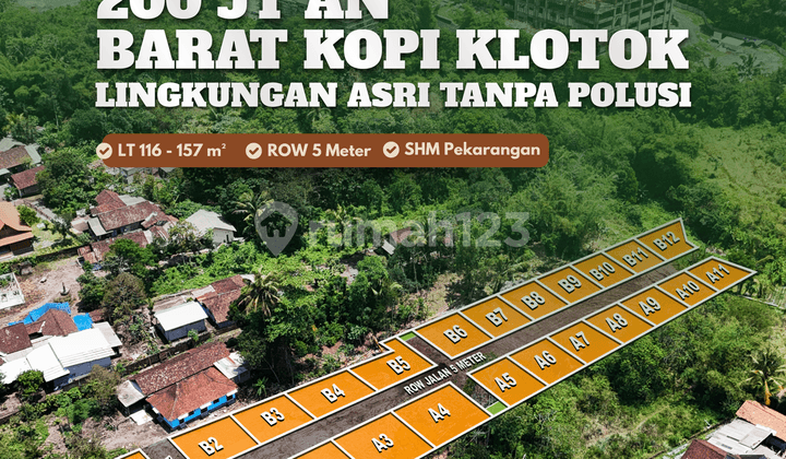 Low Down Payment, Land Starting at 1 Million Near UII Campus on Jl Kaliurang