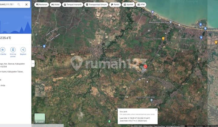 Tanah Shm No.00327- Jalan Raya Bulu- Jatirogo