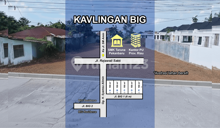 8 Minutes to Unri Campus, Land for Sale: Strategic Location