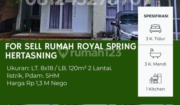 Dijual Rumah Royal Spring – Hunian Nyaman Lokasi Strategis