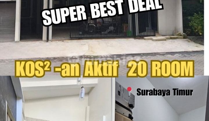 RUMAH KOST 20 KAMAR, akses terpisah CENTRAL PARK MULYOSARI