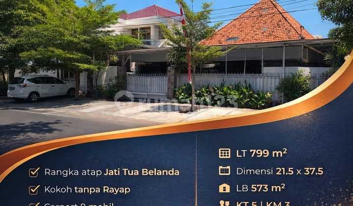 Central Surabaya Sturdy Dutch Teak Roof Frame Without Termites