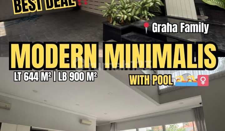 Jual/Sewa Rumah Mewah GRAHA FAMILY Full Furnished & Kolam Renang