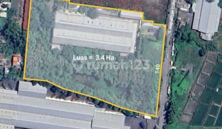Dijual Tanah Bonus Gudang Jl. Kepatihan Industri, Gresik