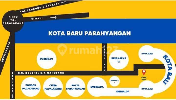 Jual Tanah Sayap Kota Baru Parahyangan Padalarang