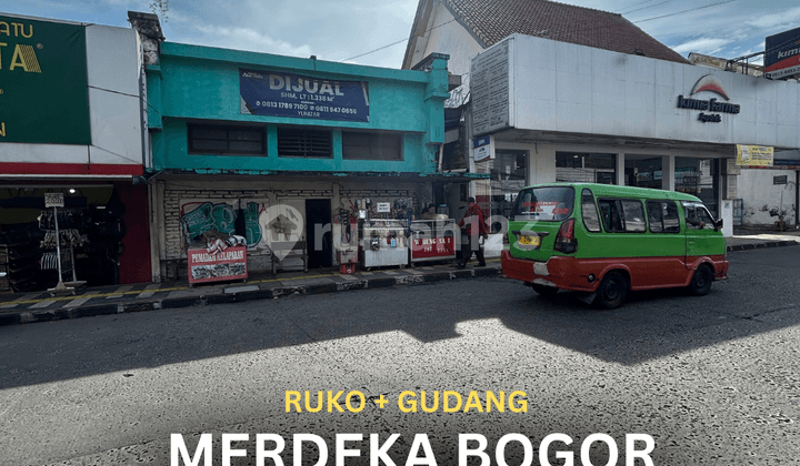 Dijual Tanah & Bangunan (Toko), lokasi strategis dekat Stasiun Bogor!