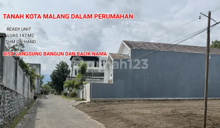 Tanah SHM On Hand Kota Malang Dekat Mall Dinoyo