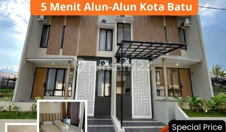 Villa in Kota Batu, 800 Million, Only 7 Minutes to Alun-Alun Batu, Mountain View