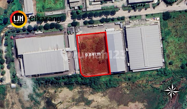 Sewa Kavling Industrial 9.841 m2 Kawasan Delta Silicon 3 Cikarang