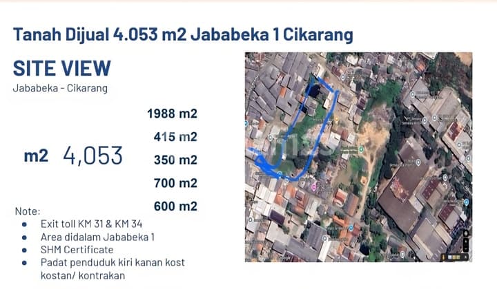 Jual Cepat Kavling Strategis Dekat Pt Dongsan Indonesia