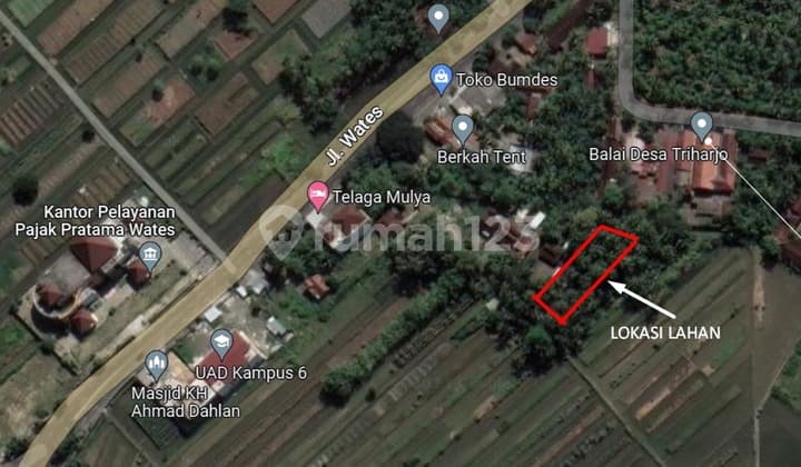 Dijual Tanah Pekarangan di Wates, Kulonprogo, Samping RS Muhammadiyah dan Kampus UAD 6