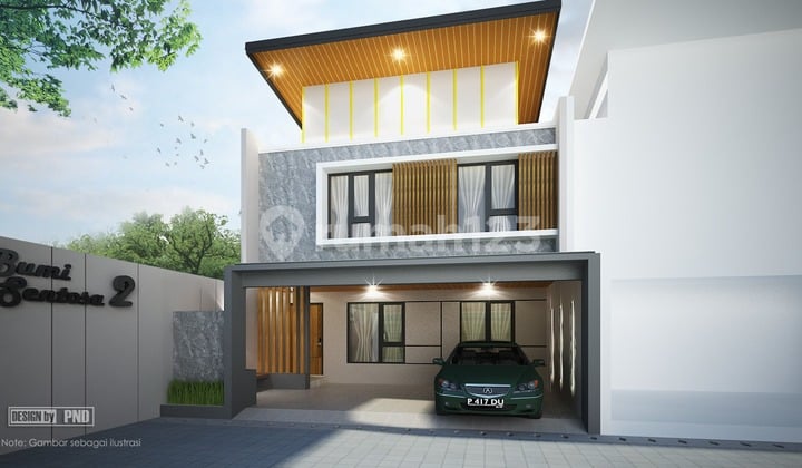 Jual Rumah 2 Lantai Baru Full Furnish Keren Masuk Harga Kantong
