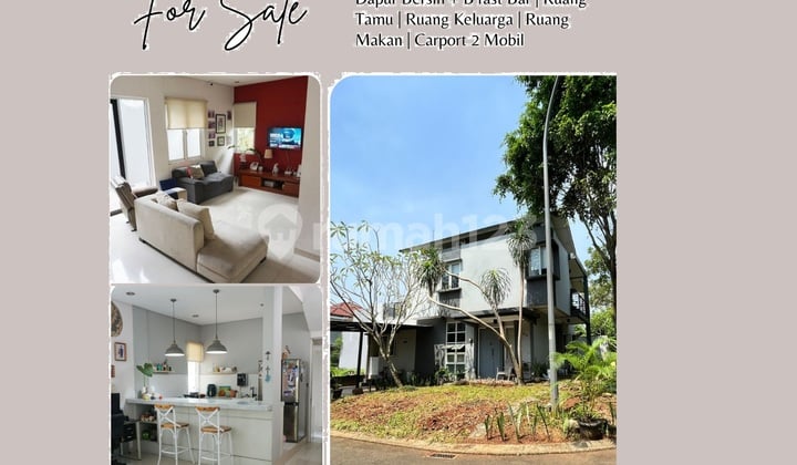 Jarang ada dijual cepat rumah strategis siap huni, pavillion residence bsd city bsd city serpong tangerang selatan banten