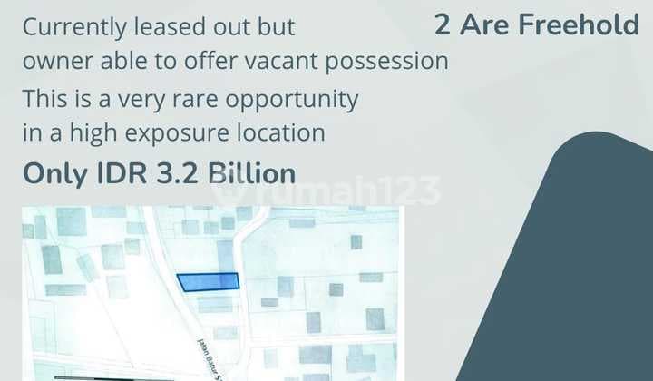 Dijual tanah di area Sanur Kauh, Denpasar