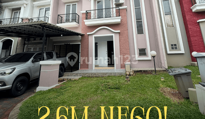Rumah cluster crystal gading serpong 2 lantai LT 144 m2 sangat rapih semua kamar ukuran besar SHM