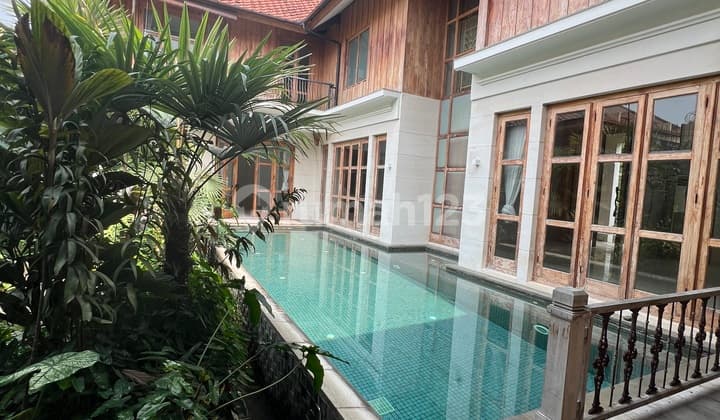 For Rent: 2-Story House in Kemang with Swimming Pool in Tropical Concept