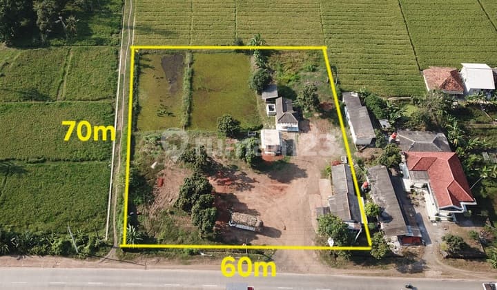 Dijual Tanah Pinngir Jalan Pantura Subangekat Pelabughan dan Jalan Tol