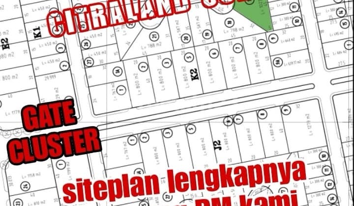 Kavling 300 Di Selat Golf Citraland Paling Murah