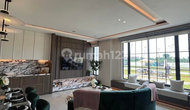 Rumah Baru 8X12 Full Marmer Bebas Banjir Akses 1 Menit Stasiun