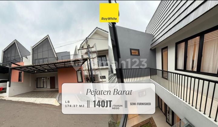 Disewakan Murah! Rumah Brand New di Pejaten Barat, Pasar Minggu Semi Furnished!!