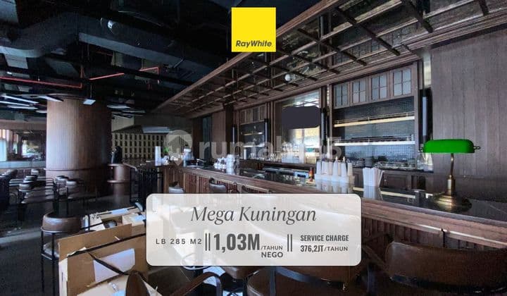 Premium Restaurant Space for Lease - CBD Mega Kuningan, Bare Price with Furnished Kitchen