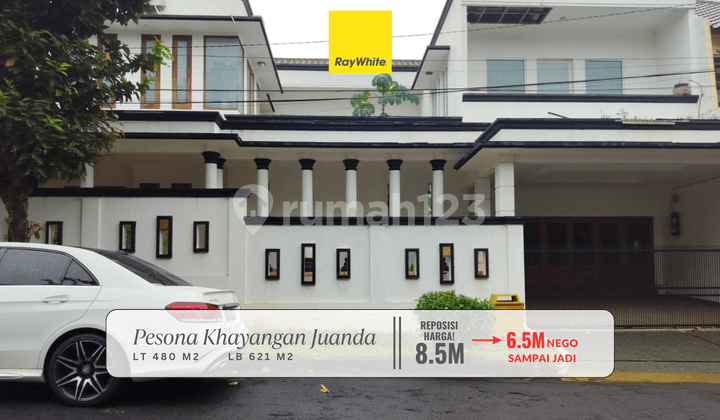 Dijual Rumah Mewah Furnished & Siap Huni di Kawasan Eksklusif Pesona Khayangan Juanda