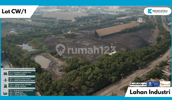 Krakatau Industri Tanah Kavling Cw/1 Strategis Cilegon