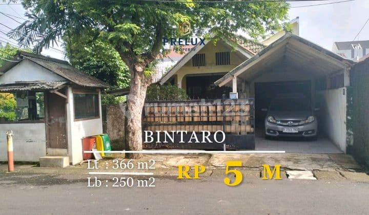 Rumah Lama Hitung Tanah Lokasi Di Bintaro Jakarta Selatan