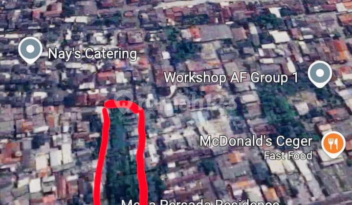 Dijual Tanah Strategis Luas 2760M2 di Jl Ceger Raya, Pondok Aren, Tangerang Selatan