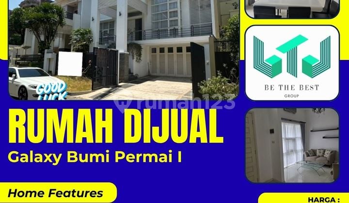 3 Lantai Siap Huni!! Rumah Dijual di Perum Galaxi Bumi Permai Tahap 1 - Sukolilo Surabaya