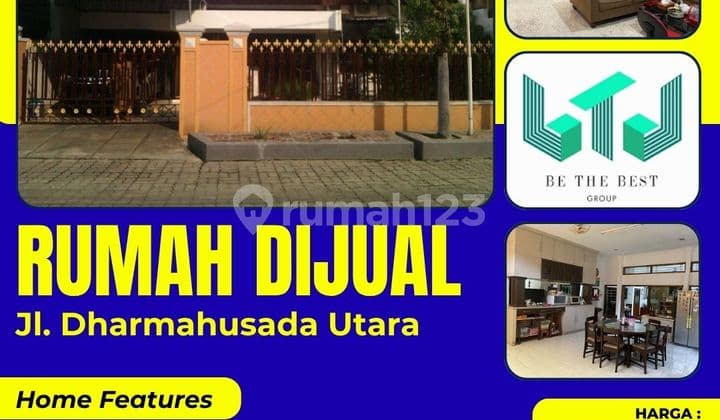 Semi Furnish!! Jual Cepat Rumah di Jalan Dharmahusada Utara Surabaya