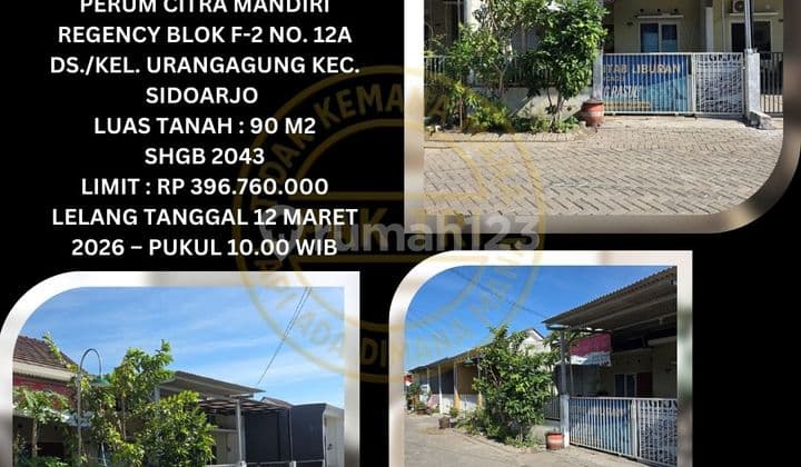 Jual Rumah Lelang Bank di Urangagung Sidoarjo (Citra Mandiri Regency) - Lelang Kpknl